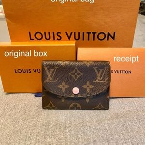 Authentic Louis Vuitton Rosalie Coin Purse - Rose Ballerine Pink Monogram